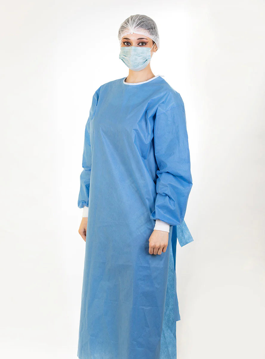 Medline Sirus Sterile Surgical Gown Blue 3XL 18Ct